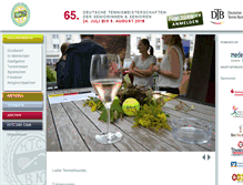 Tablet Screenshot of dsm-tennis.de